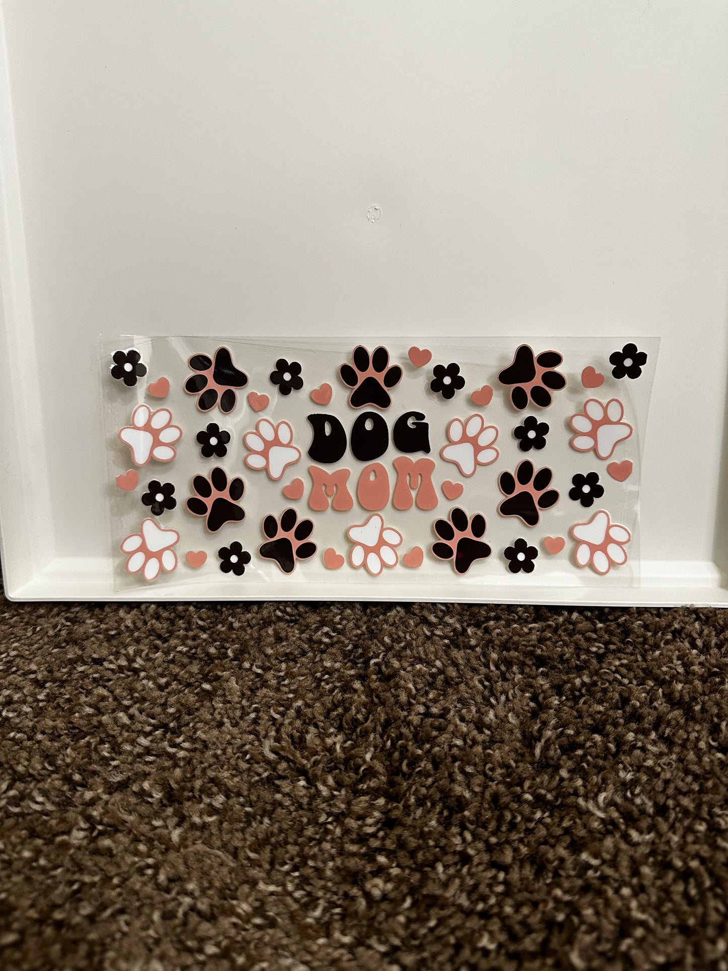 Dog mom decal