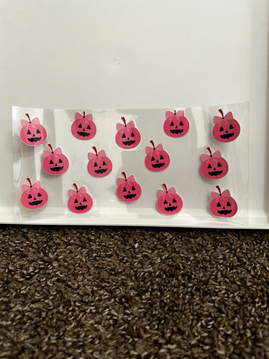 pumkin bow decal