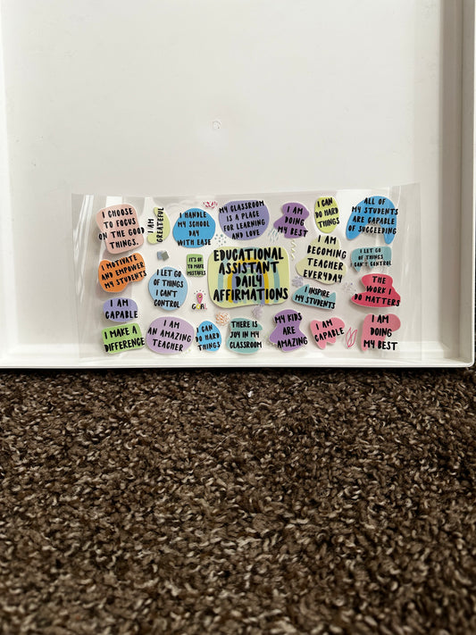 education affirmation decal