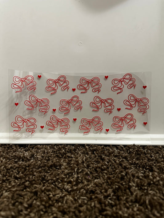 red bow decal