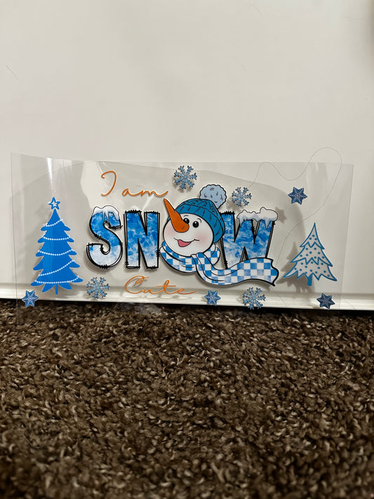 I am snow decal