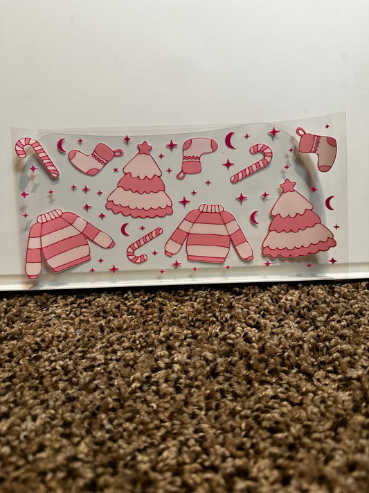 pink sweater decal