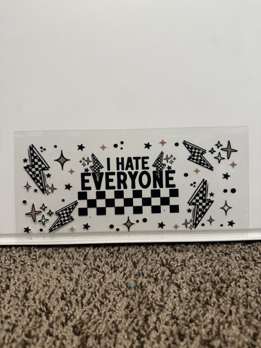 hate everyone decal