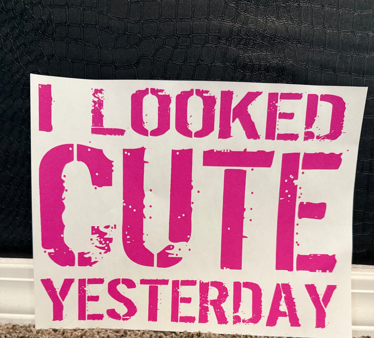 looked cute yesterday transfer