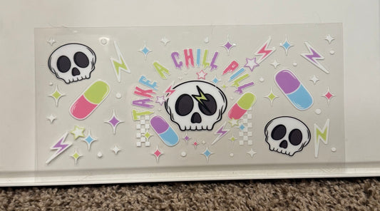 Chill pill decal