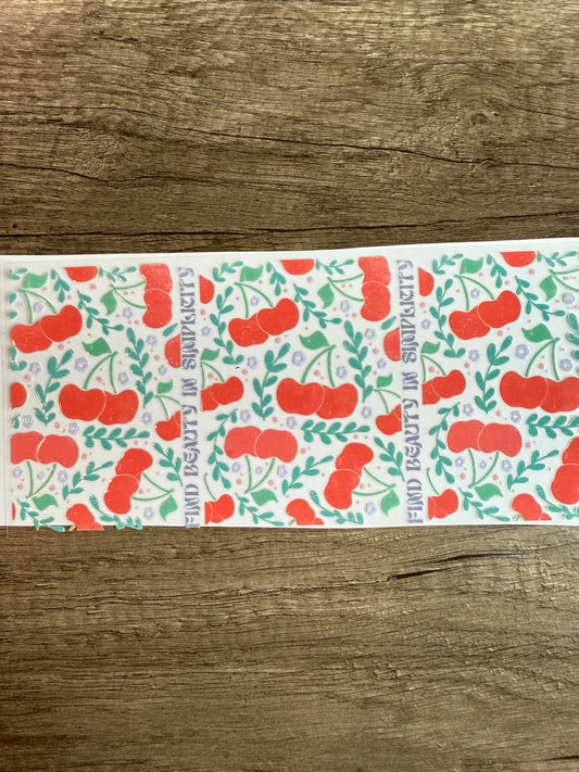 cherry decal