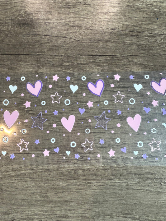 hearts decal