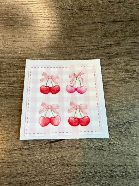 cherry decal