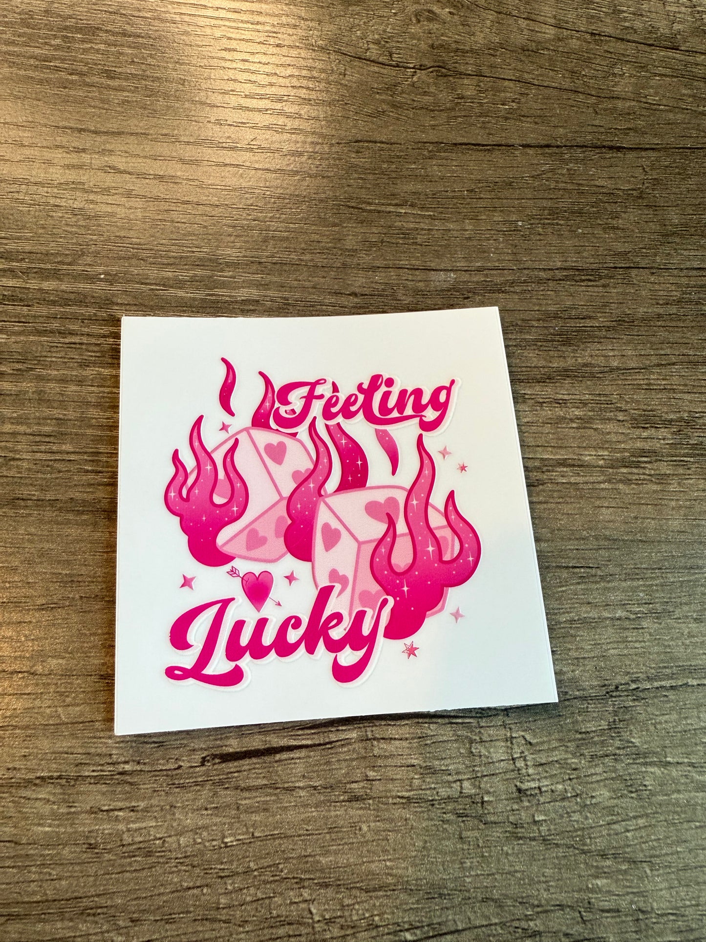 feeling lucky decal