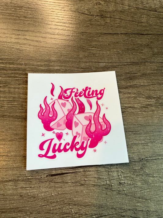 feeling lucky decal