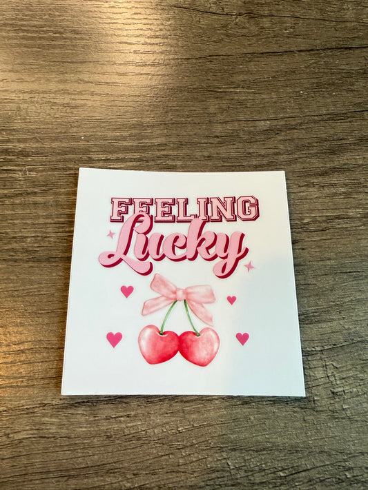 feeling lucky decal