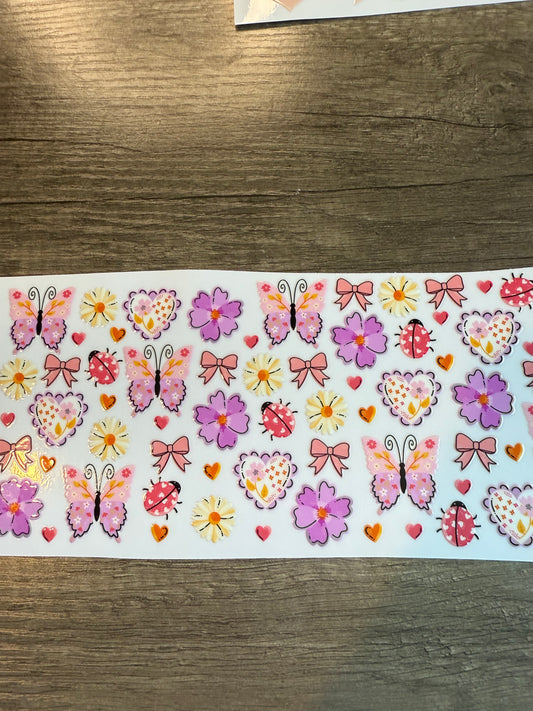 spring flowers decal