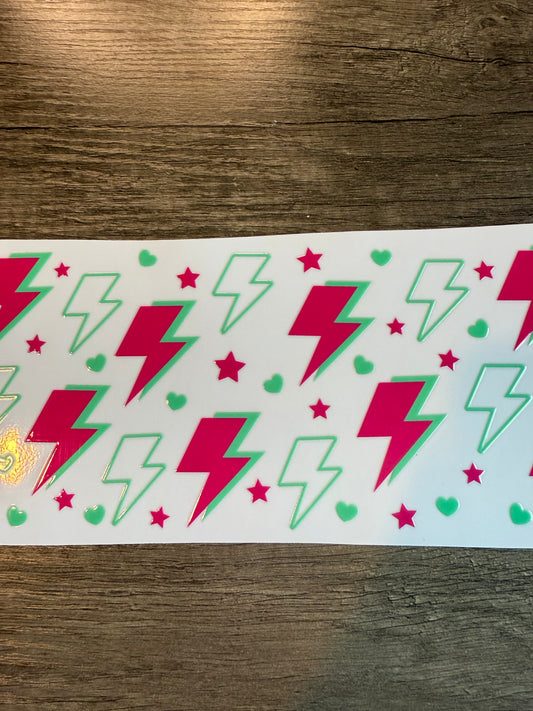 lightening decal