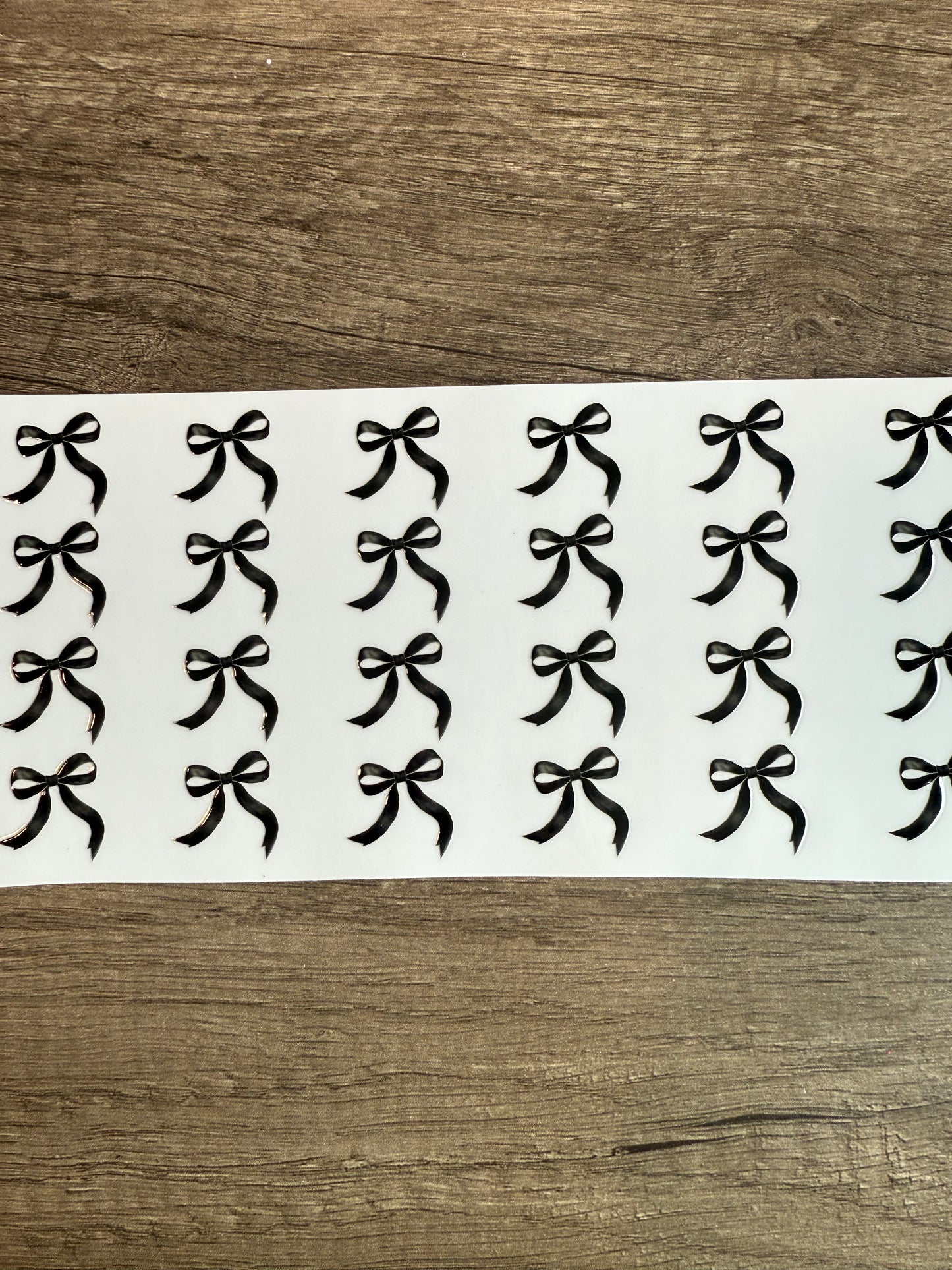 black bow decal