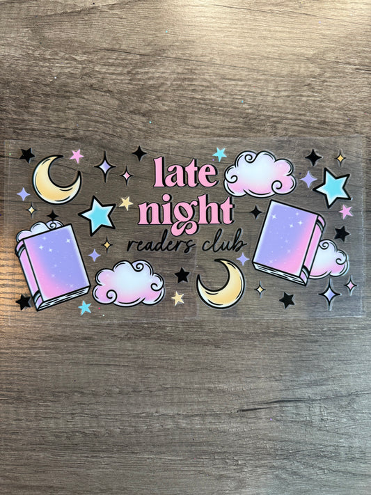 late night readers decal