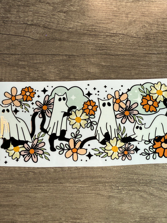 cat ghost decal