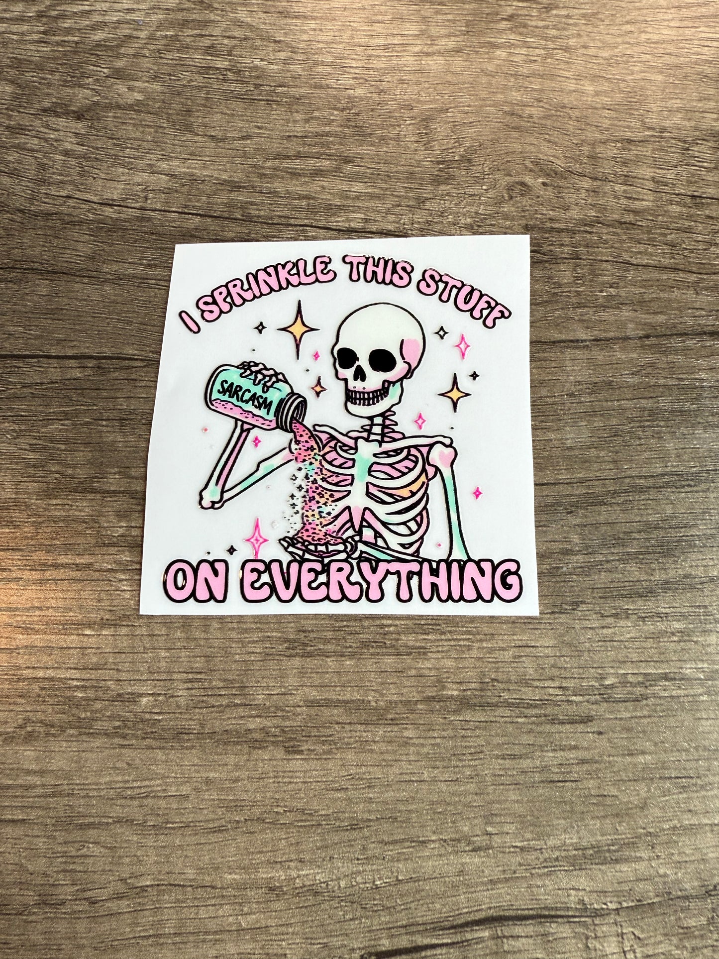 Sarcasm decal