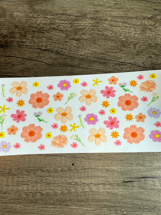 Flower decal
