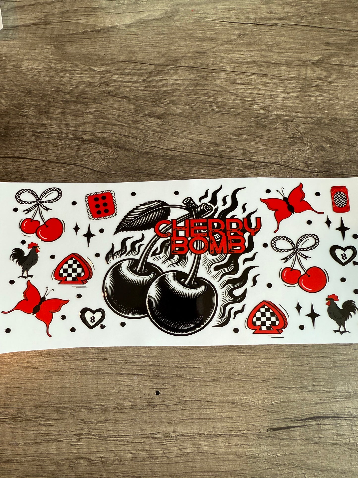 cherry bomb decal