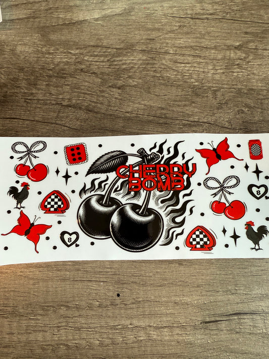 cherry bomb decal