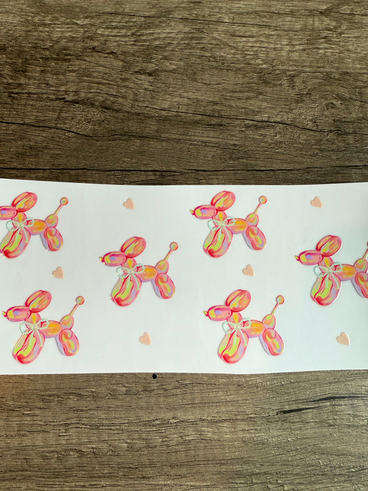 balloon neon decal