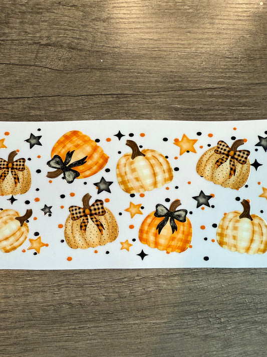 40 Oz pumpkin decal