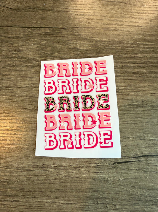 Bride decal