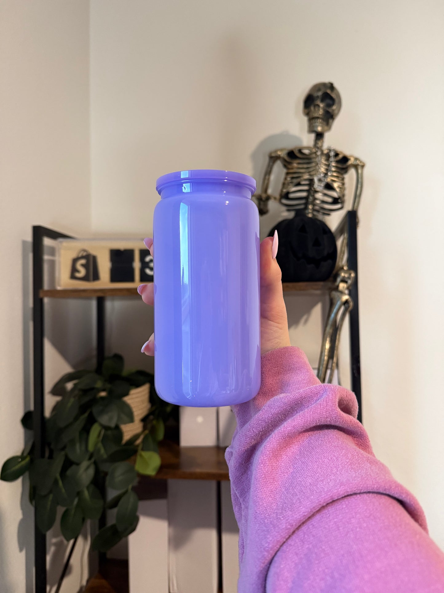 Acrylic light purple cup
