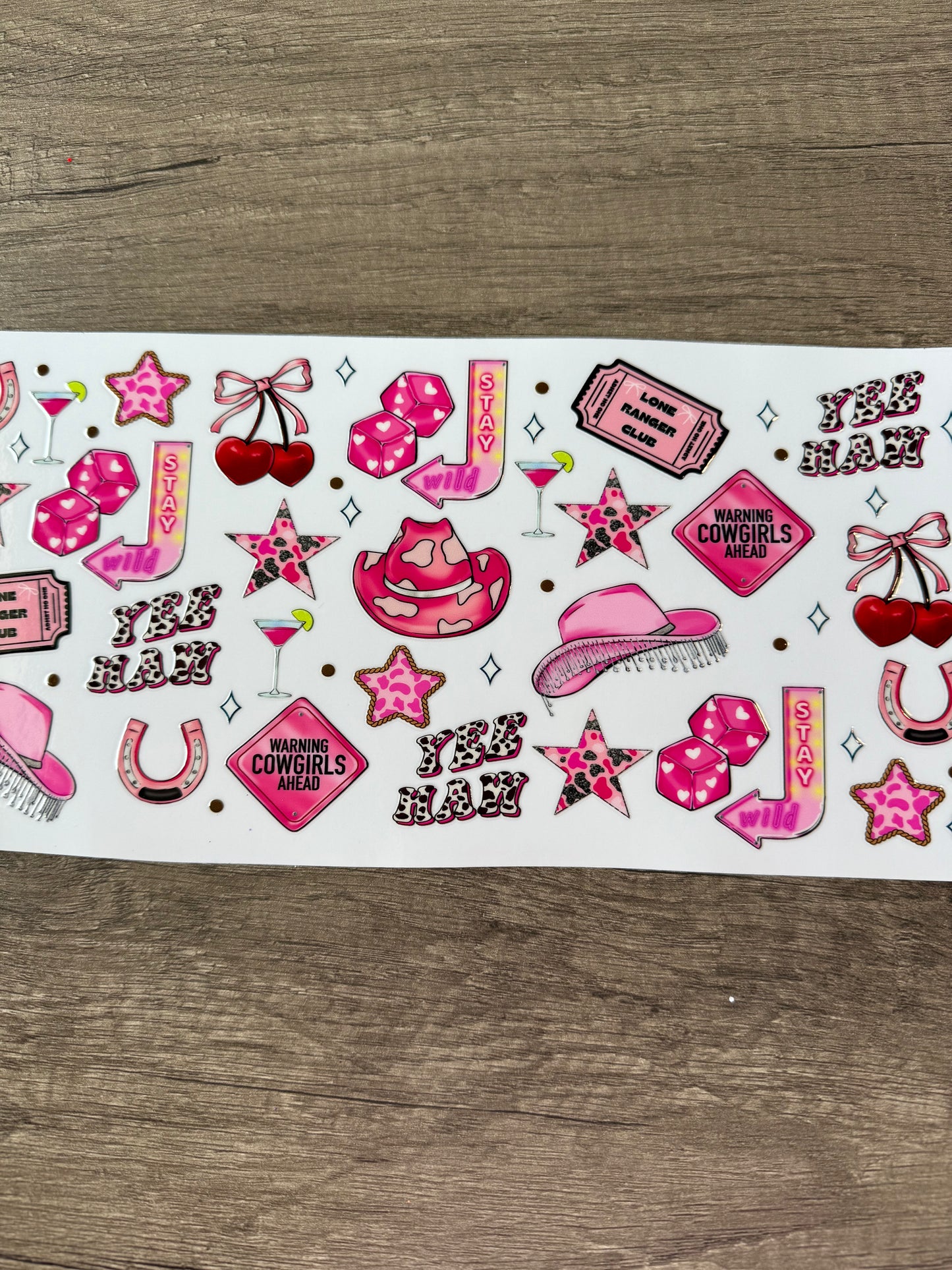 40 oz cowgirl decal