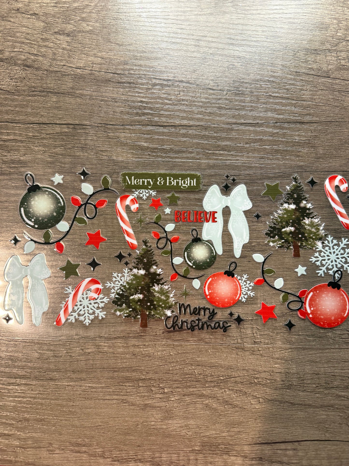 Christmas lights decal