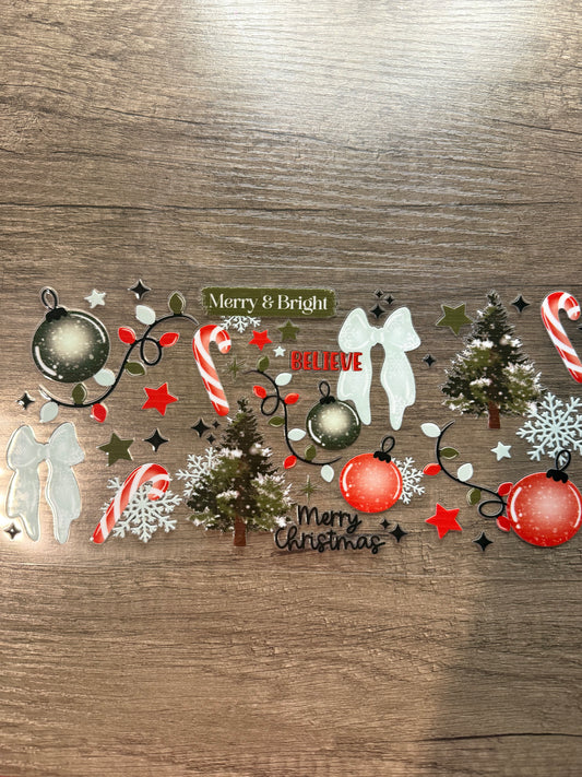 Christmas lights decal