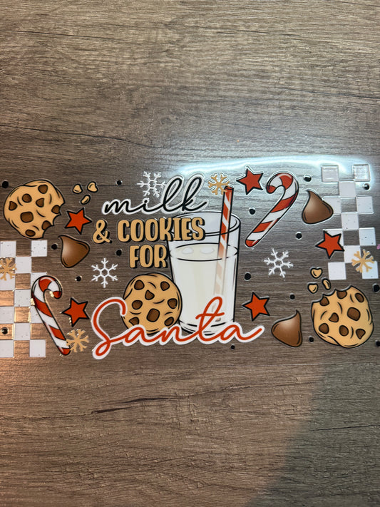Santas milk decal