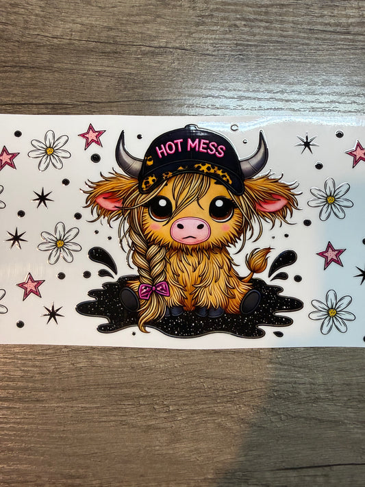 40 oz cow decal