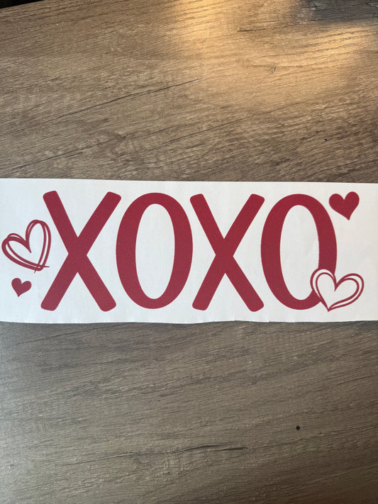 GLITTER PUFF xoxo transfer