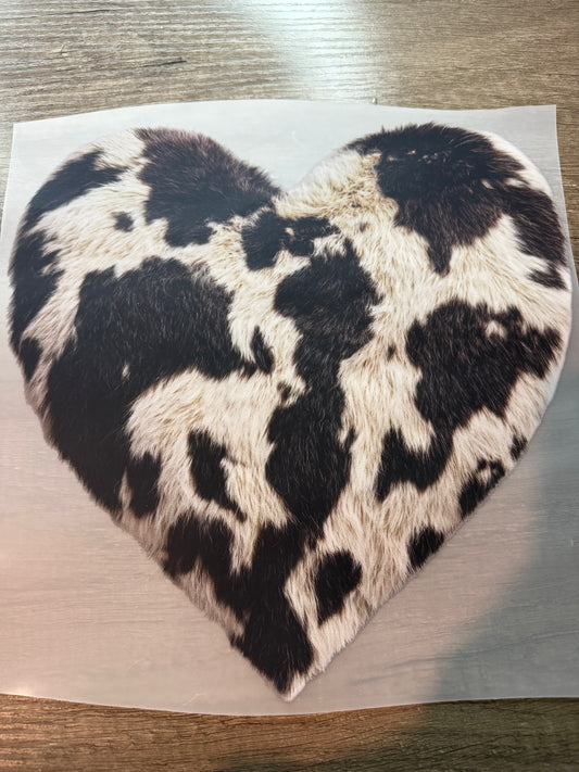 Cow Print Heart